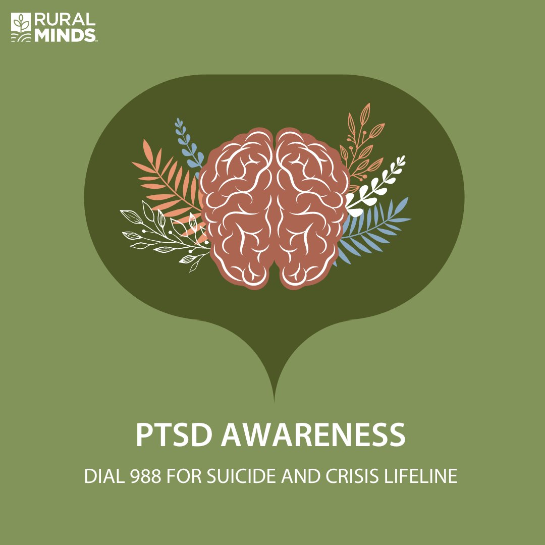 Did you know that not everyone with  post-traumatic stress disorder (PTSD) has been through a dangerous event and that PTSD can develop at any age? If you or someone you know is struggling or having thoughts of suicide, call/text 988. #PTSDAwarenessMonth