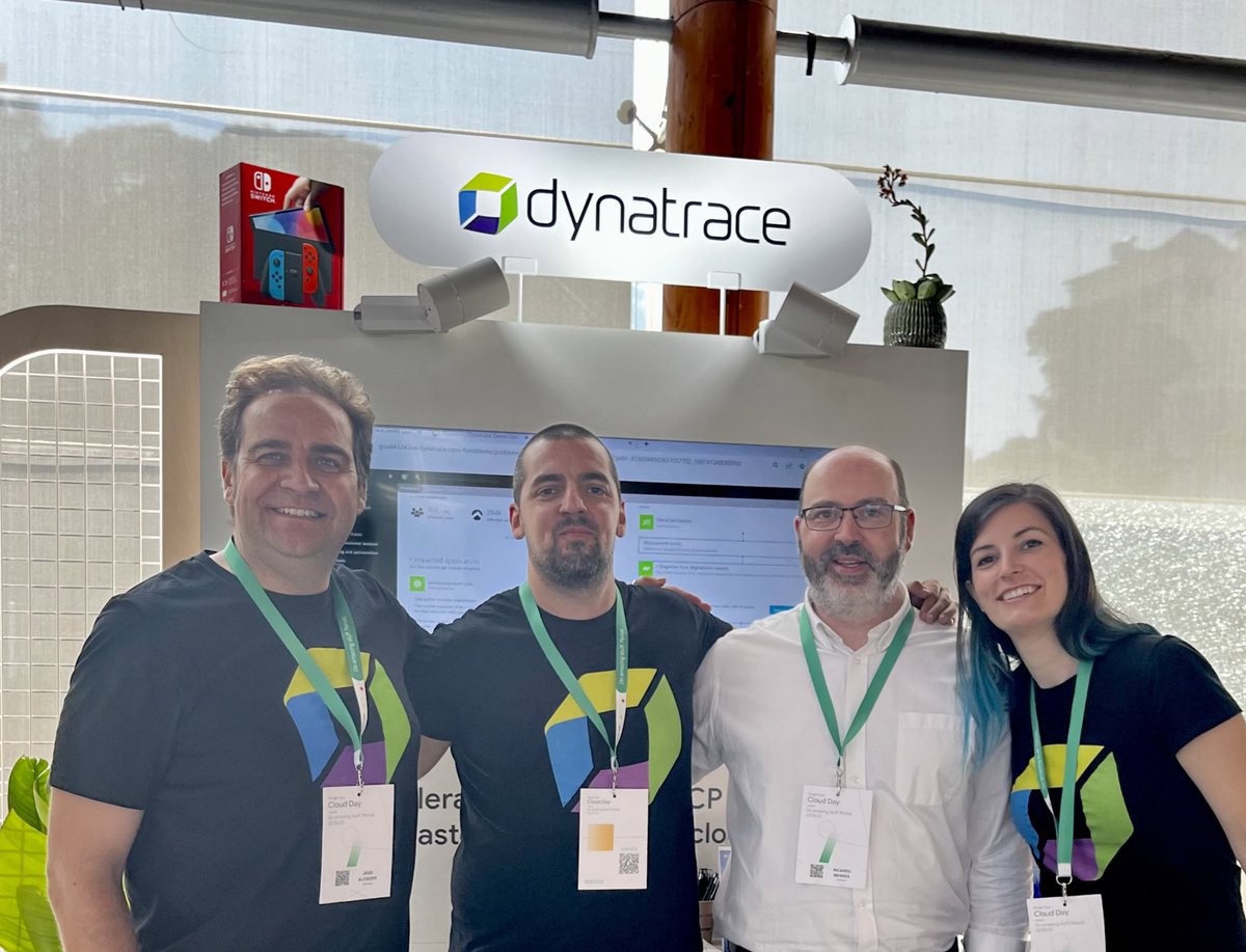 🚀 A <a href="/Dynatrace/">Dynatrace</a> está a patrocinar o <a href="/googlecloud/">Google Cloud</a> Day em Lisboa hoje! Venha descobrir a nossa plataforma de #observabilidade e #segurança. Passe pelo nosso stand para uma demonstração e participe do sorteio de uma #NintendoSwitch. Vemo-nos lá! #GoogleCloudDay