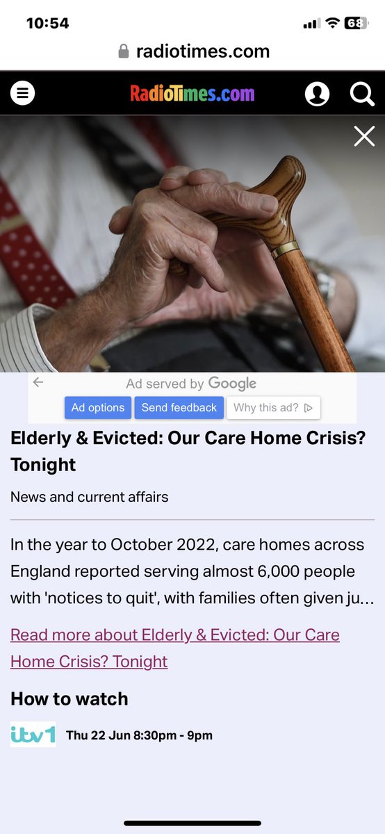 The first of many, highlighting the disgraceful craze of revenge / unjustified evictions by ‘care’ providers. Leaving residents, families and carers shocked,upset, whilst best interest decisions are ignored @Helen_Whately @KateTerroni @rightsforresid2 @GillianLatham8