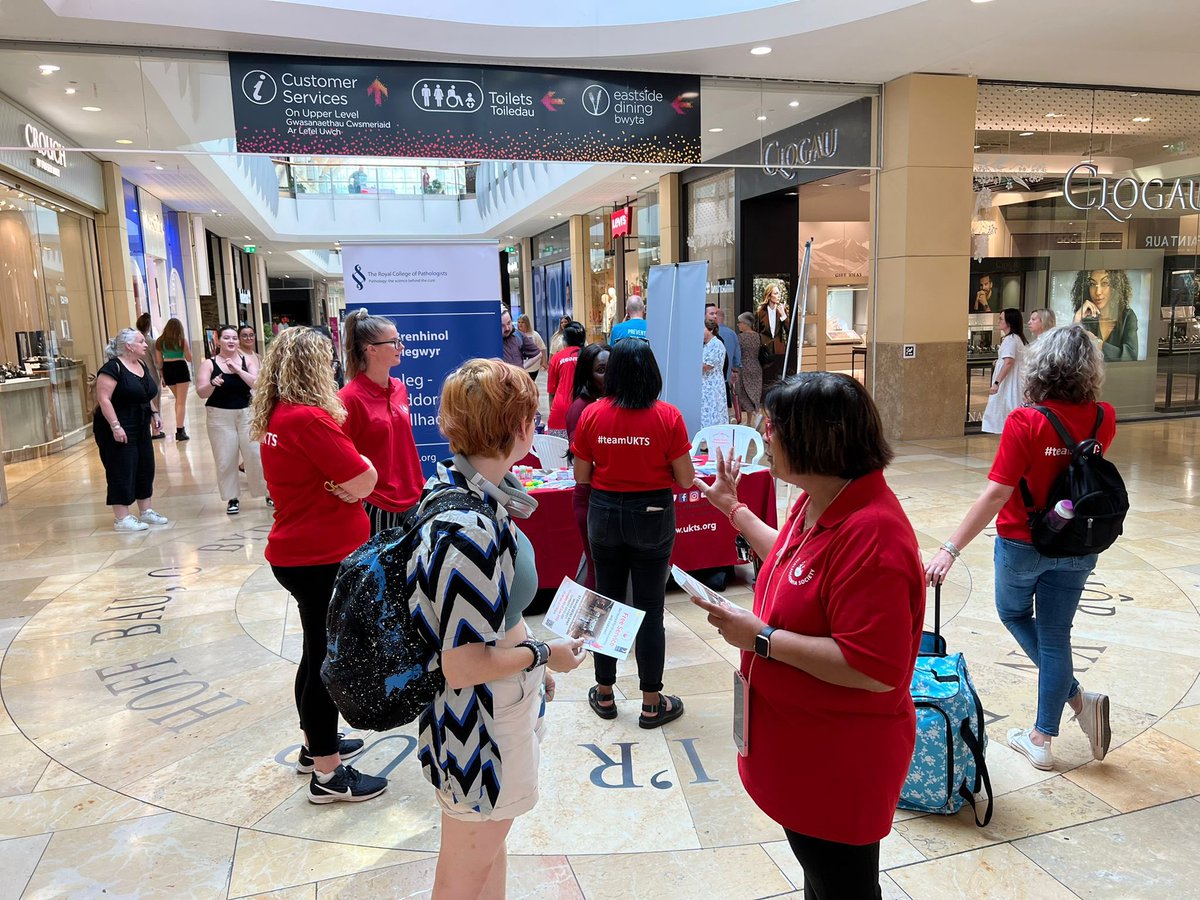 Underway in St David’s Centre #Cardiff raising awareness and offering free screening for #SickleCell and #thalassaemia #NPW @RCPath @RCPathCymru