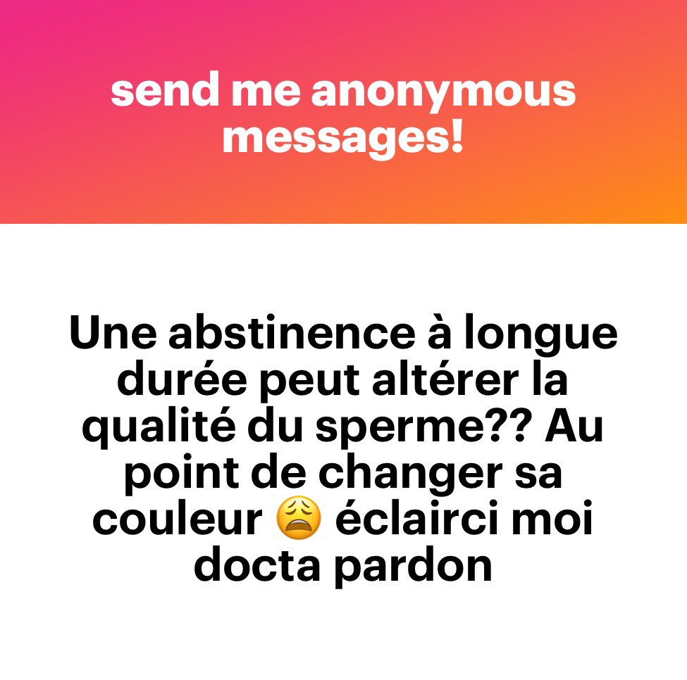 Bonjour, hier il m’a été posé la question de savoir si l’abstinence sexuelle pourrait avoir des conséquences 

J’avais supprimé ma réponse parce que je n’avais plus les sources des publications que j’avais lu sur le sujet maintenant que je les ai revu, j’en ai même vu d’autre
1)