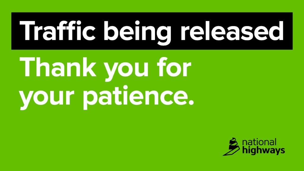 National Highways SouthWest on Twitter "Traffic has been released on