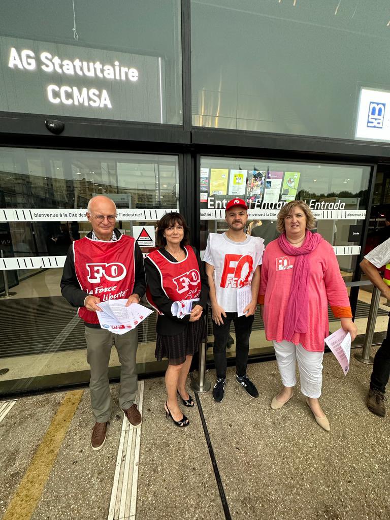 Les militants FO de la #MSA mobilisés aujourd’hui jour de l’ AG MSA pour revendiquer une augmentation générale des salaires !
Rejoignez nous !
Ensemble on est toujours plus fort !
Adhérez à la #fecfo
#salaires