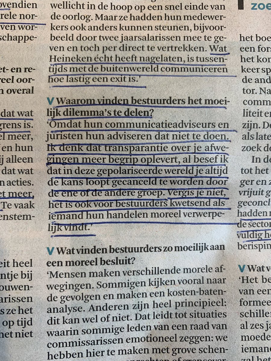 FrankCLKorver's tweet image. Leestip in @FD_Nieuws vandaag. Gesprek met @mluckerath. Over oa morele dilemma’s in de boardroom en de rol van communicatie en juristen. Met voorbeelden, oa @AFCAjax, @JustEatTakeaway, @Heineken en @ing.