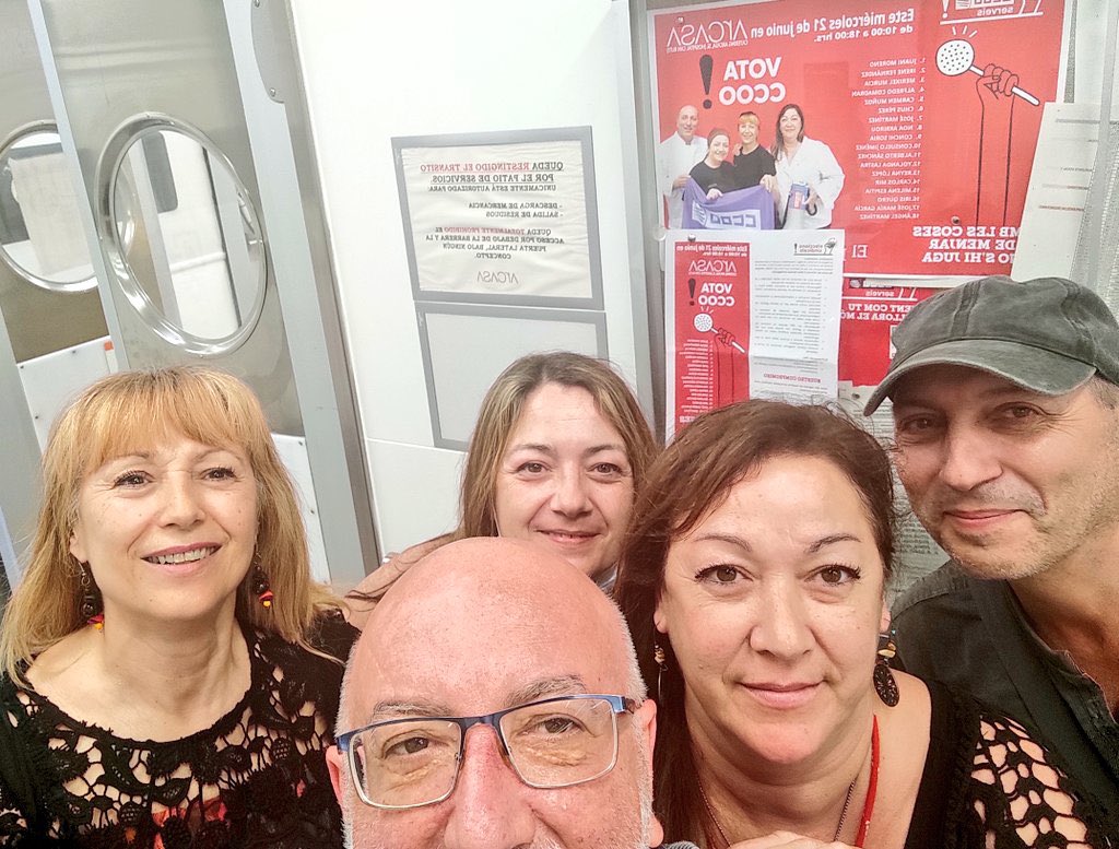 ccoo_serveiscat's tweet image. #eess a Arcasa Can Ruti
@CCOO renovem la majoria, rebem un gran reconeixement i suport.✊🏼✊🏼

Gràcies a totes les companyes i companys 🔴