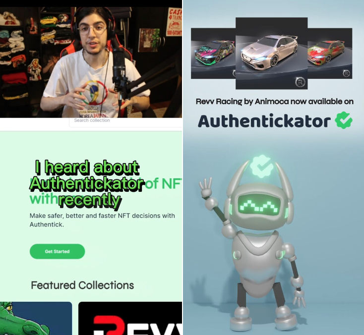 This week #Authentickator marks the launch of our @TikTokBusiness campaign to promote and support the bridge between web2 and web3 gamers. 

Shoutout to the stars of our campaign @armentsatou , web3 content creator, and Ticky our mascot created by @michi_todd !

#bullmarket