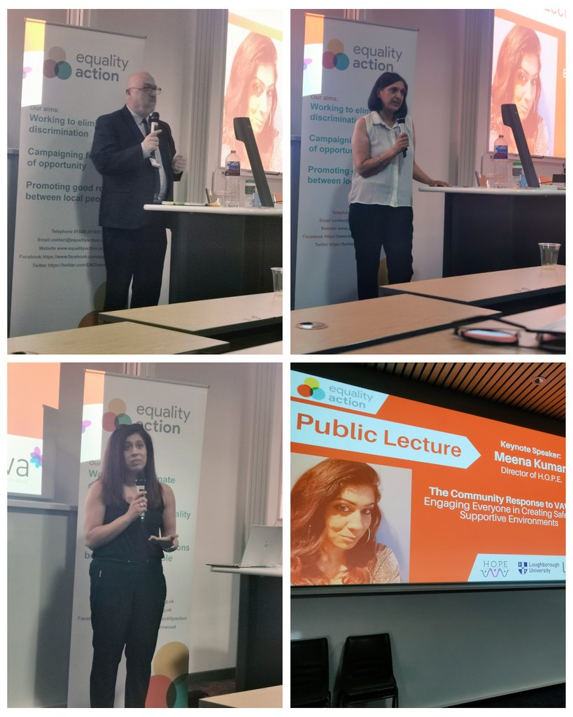 A fantastic public lecture held by Meena @Hopetraining yesterday evening at Loughborough University, highlighting the importance of Violence Against Women and Girls. Thank you to all the other guest speakers and organisers. #LetsWorkTogether