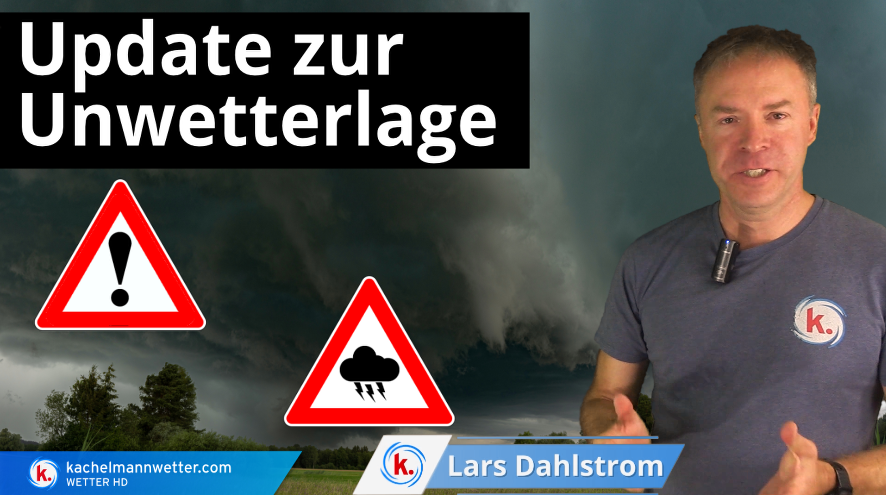 Kachelmannwettr's tweet photo. ++ Schwergewitter- und Unwetterlage ++

Wir geben nochmal eine Einschätzung zur heutigen Schwer-#gewitter- und Unwetterlage, wo es stellenweise zu extremem Starkregen, Orkanböen und  großem Hagel kommen kann. Ab heute Nachmittag begleiten wir die #Unwetter mit einem Livestream.
https://t.co/Jtrur1dJNH /LD