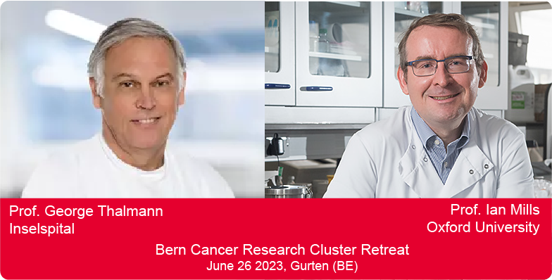 Happy to announce that Prof. Mills <a href="/UniofOxford/">University of Oxford</a> and Prof. Thalmann <a href="/inselgruppe/">Insel Gruppe</a> will be joining the 2023 Bern Cancer Research Cluster Retreat as keynote speakers. We wish our #cancer research community a productive (and fun) day on the Gurten! <a href="/unibern/">Universität Bern</a> <a href="/MarkARubin1/">Mark A. Rubin</a> <a href="/PMBern/">Bern Center for Precision Medicine</a>