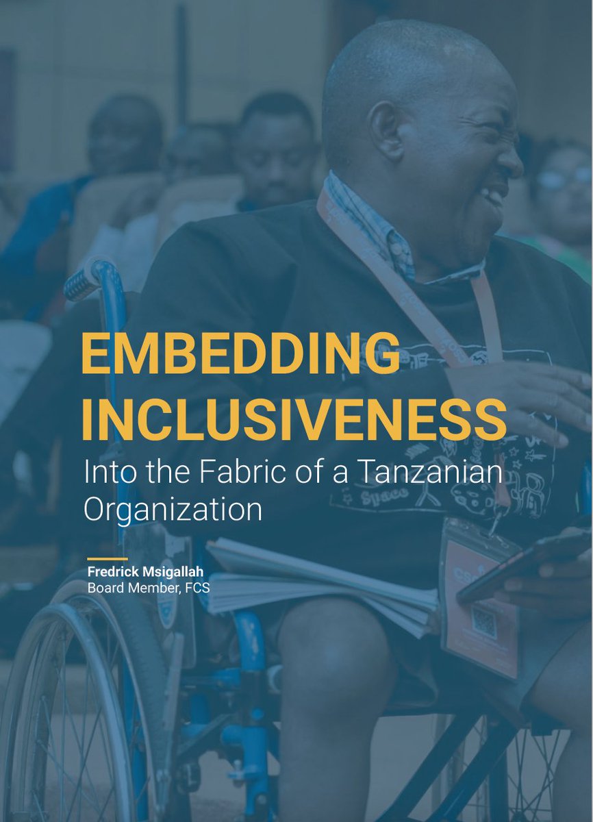 FCSTZ's tweet photo. "Nothing is for us without us” is the motto at FCS. It is a fitting illustration that I serve on FCS’ Board and I am also a person with a disability'' ~Fredrick Msigallah, @FCSTZ Board Member
Read more on Mr Msigallah's Article in #DevelopmentAsPeople >https://t.co/KMePrccO0T… https://t.co/9til21sffB