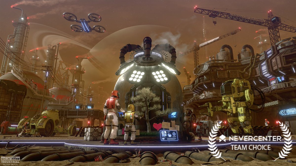 Glitch_Black's tweet photo. Huge thanks to @nevercenter for selecting my artwork as their team choice award winner in the @humster3d Sci-Fi Industrial Zone 3D contest! Glad you liked it!
#hum3d #scifiart #nevercenter https://t.co/sb467siX2E