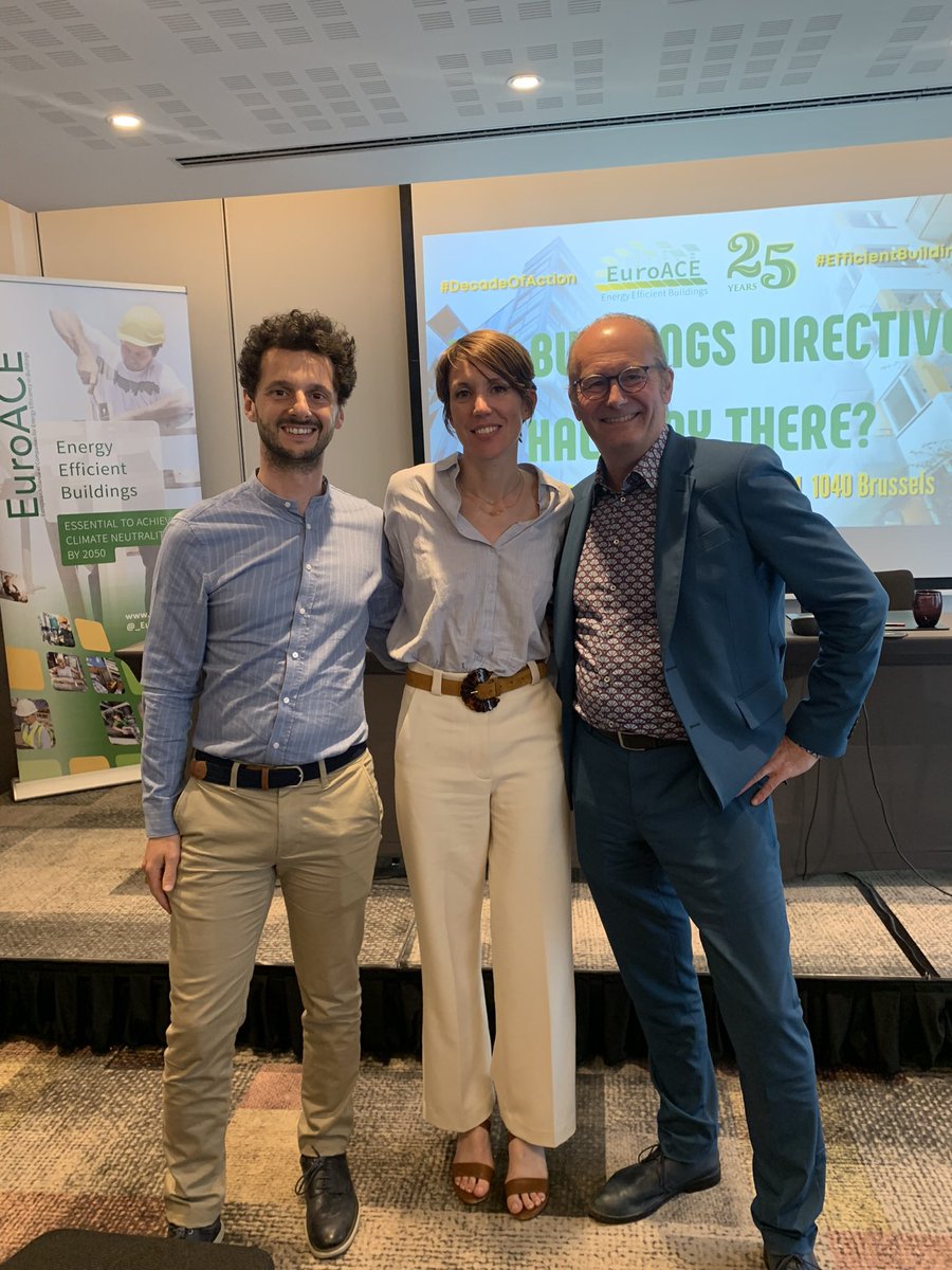 Alice Franz (@alicefranz8) on Twitter photo We don’t necessarily always agree, but it’s always a pleasure to exchange w/ <a href="/ClaudeTurmes/">Claude Turmes</a> & <a href="/ZeitounJeremie/">Jérémie Zeitoun</a>. Thanks @_EuroACE for the great event! And let’s find an agreement on #EPBD, which is ambitious & recognizes the role of grids to decarbonise buildings!
<a href="/ufelectricite/">Union Française de l'Electricité</a> We don’t necessarily always agree, but it’s always a pleasure to exchange w/ <a href="/ClaudeTurmes/">Claude Turmes</a> & <a href="/ZeitounJeremie/">Jérémie Zeitoun</a>. Thanks @_EuroACE for the great event! And let’s find an agreement on #EPBD, which is ambitious & recognizes the role of grids to decarbonise buildings!
<a href="/ufelectricite/">Union Française de l'Electricité</a>