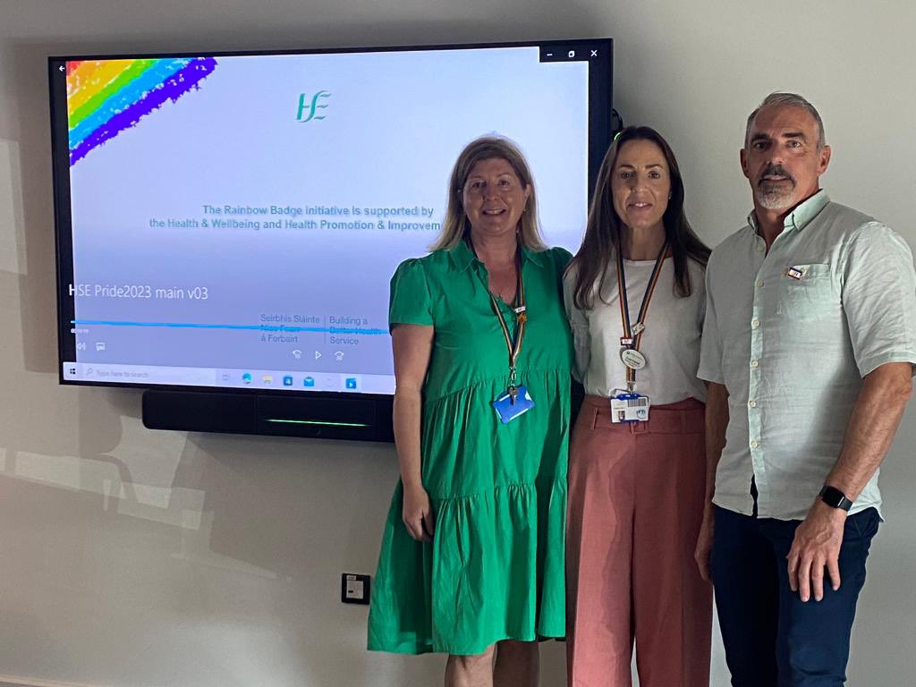 Delighted to have attended the DSKWW Pride in Practice video launch. #NGH rainbow badge site. @DeniseCrokeHPO <a href="/murphy2_anne/">Anne.murphy2@hse.ie</a> <a href="/NiamhKBarrett/">Niamh Barrett</a> <a href="/LyFarl/">Lynn</a> @DMHospitalGroup @HW_DSKWW #Pride2023