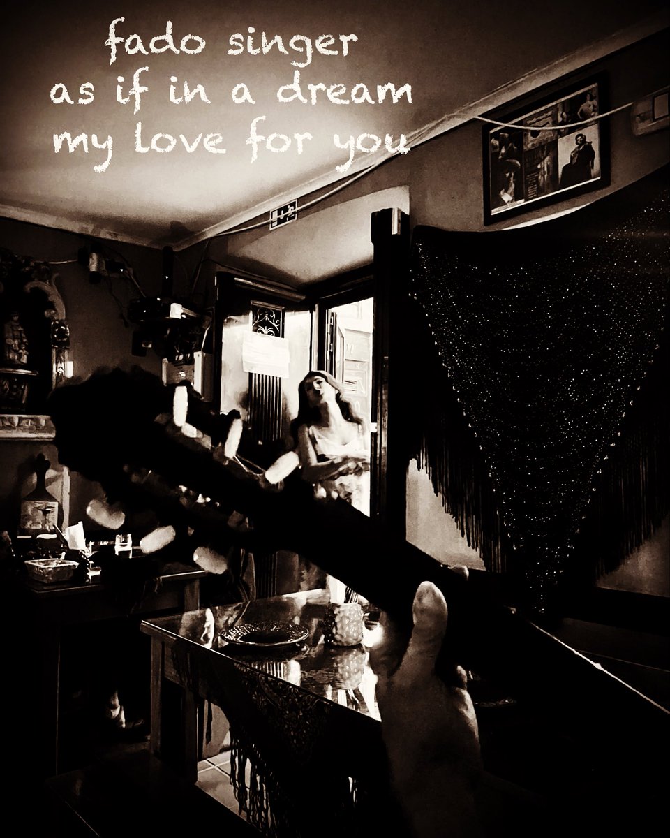 #haiga #haiku #senryu #poetry #micropoems #photography 
 #俳句 #Shahai #Lisbon #portugal #Fado

     fado singer 
as if in a dream 
   my love for you