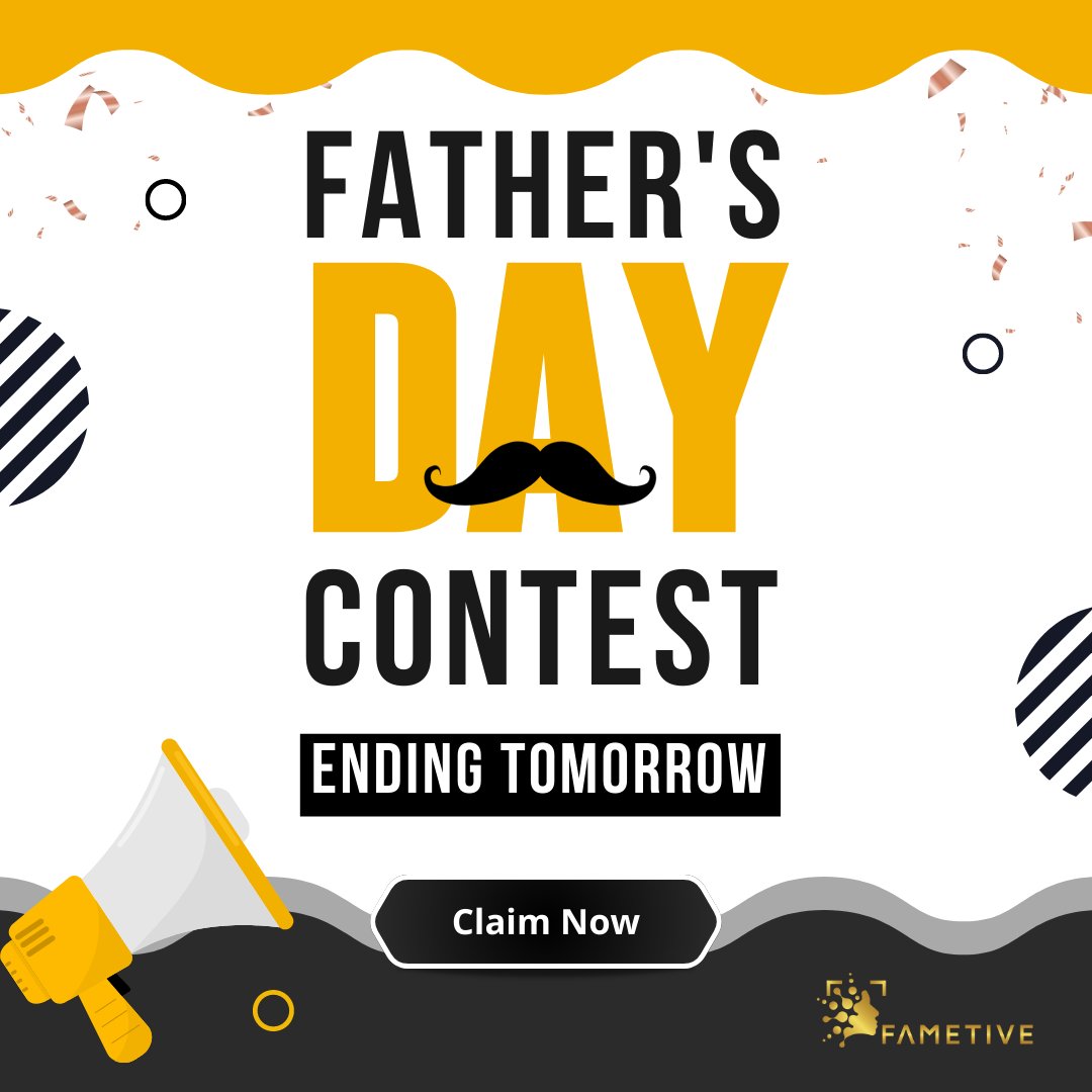 Father's Day contest ending tomorrow🕐

It's your last chance to complete the steps and be eligible for the rewards.

Join now!

#Airdrop #WhitelistGiveaway #Giveaway #Bitcoin #NFTs