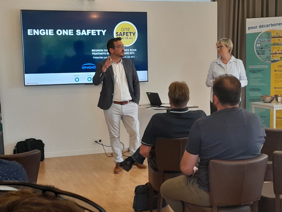 Trophées des managers ce jour  journée santé sécurité avec tous nos sous traitants BFC demain decarbonation <a href="/ENGIEgroup/">ENGIE</a> <a href="/ENGIEsolutions/">ENGIE Solutions</a> <a href="/ENGIEGreen/">ENGIE Green</a> @engieesc <a href="/ENGIE_Bioz/">ENGIE BiOZ, 100% filiale du groupe ENGIE</a>