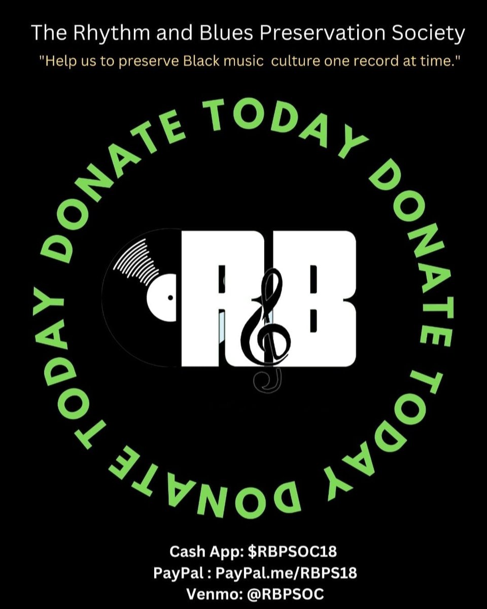 RBPS is having our Black Music Month Fundraiser! Donate today! Cashapp:$RBPSOC18 PayPal.me/RBPS18 Venmo @RBPSOC #rbpsoc #blackmusicpreservationist #donatetoday