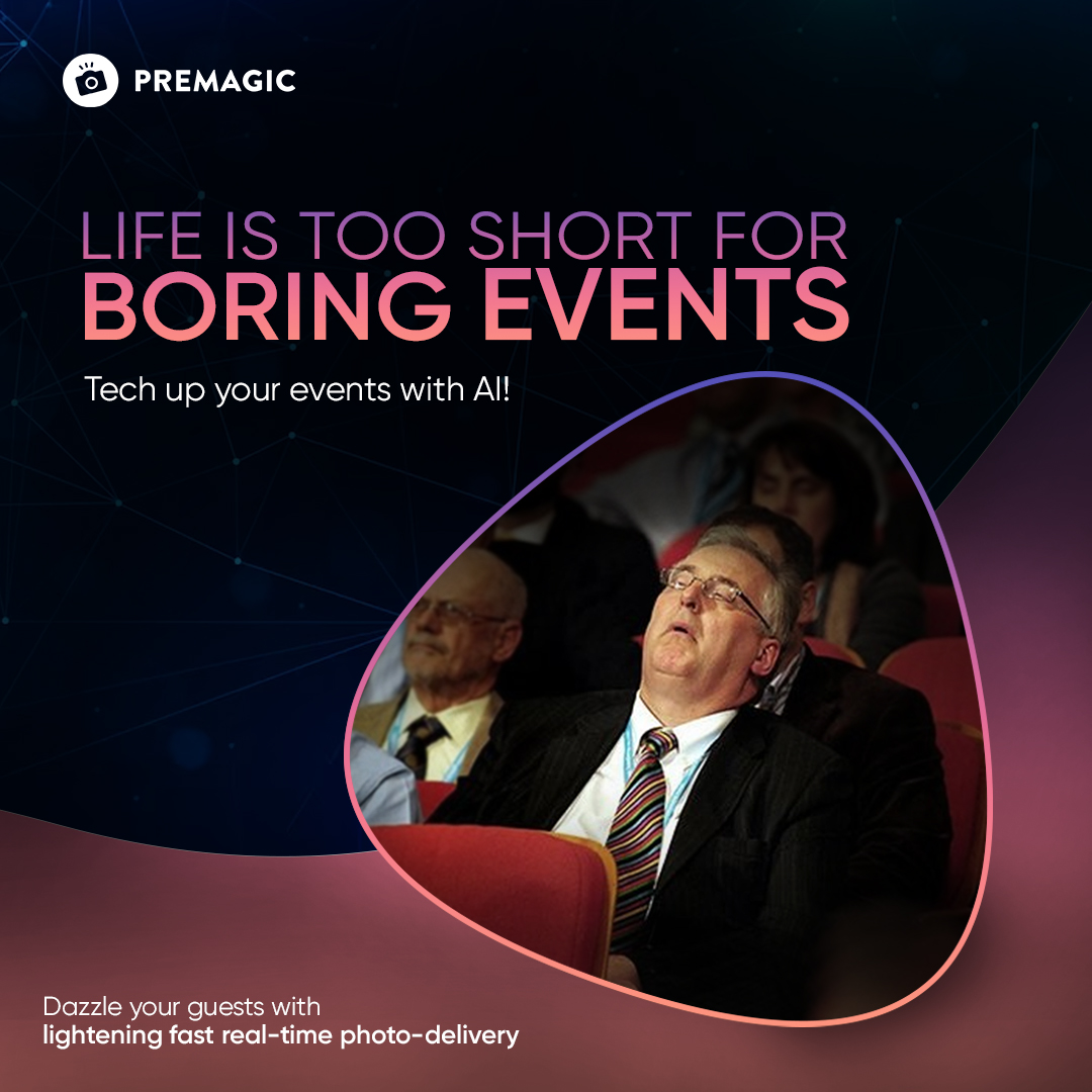 Premagicdotcom's tweet photo. Say goodbye to boring events!  Jazz up your celebrations with AI photo delivery, adding a touch of tech that'll leave your guests amazed. Let's revolutionize event photography together with AI-powered platforms like Premagic. #AIPhotoDelivery #EventTech #UnleashTheMagic https://t.co/JqIvqzlus1