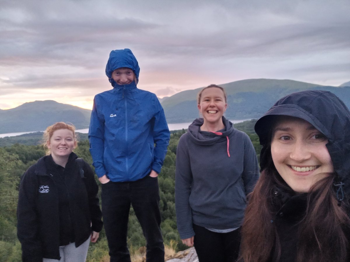 We made the most of the solstice yesterday @sceneUofG to have some fun after work! We went for a swim and a sunset hike! Great views and great company, what more could you want?