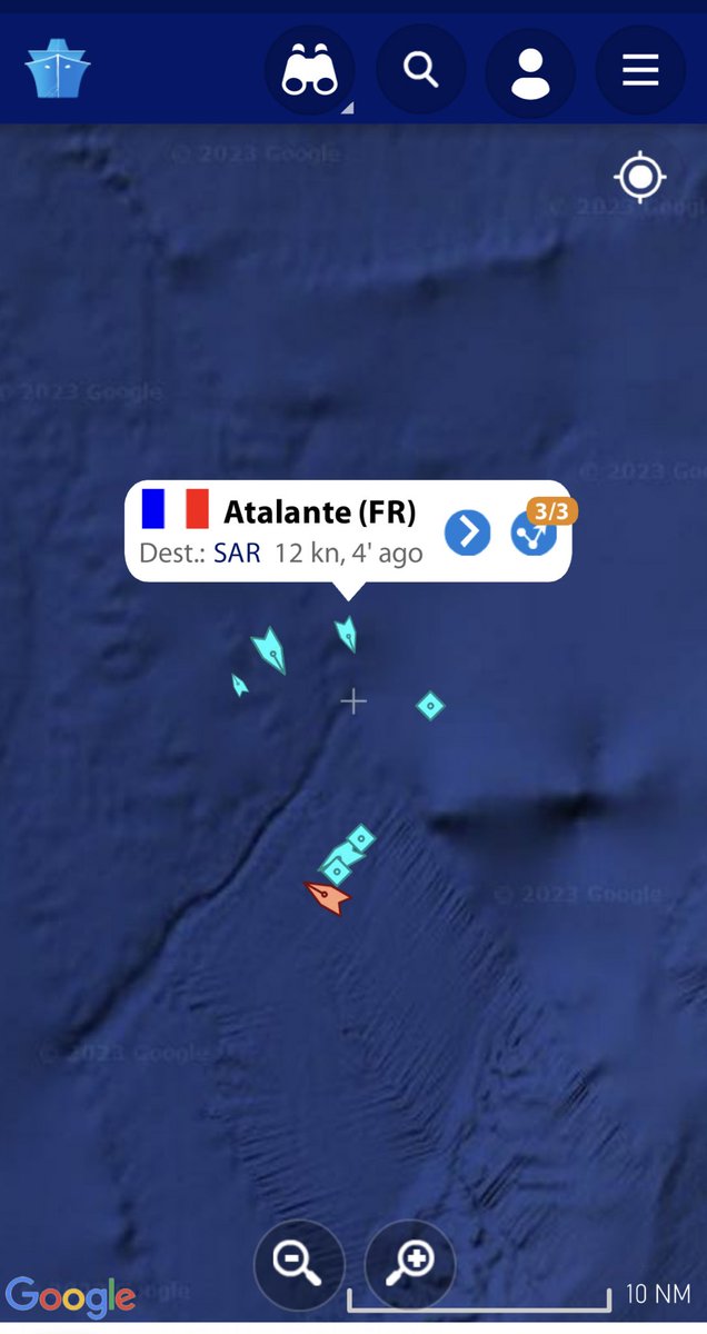 Never in my life would I have thought I’d be awake at 2:50am watching ships, on satellite, looking for billionaires stranded in a sub, AT the Titanic in 2023 but here I am refreshing Twitter again 🫠 #OceanGate #Atalante #Titan #Titanic