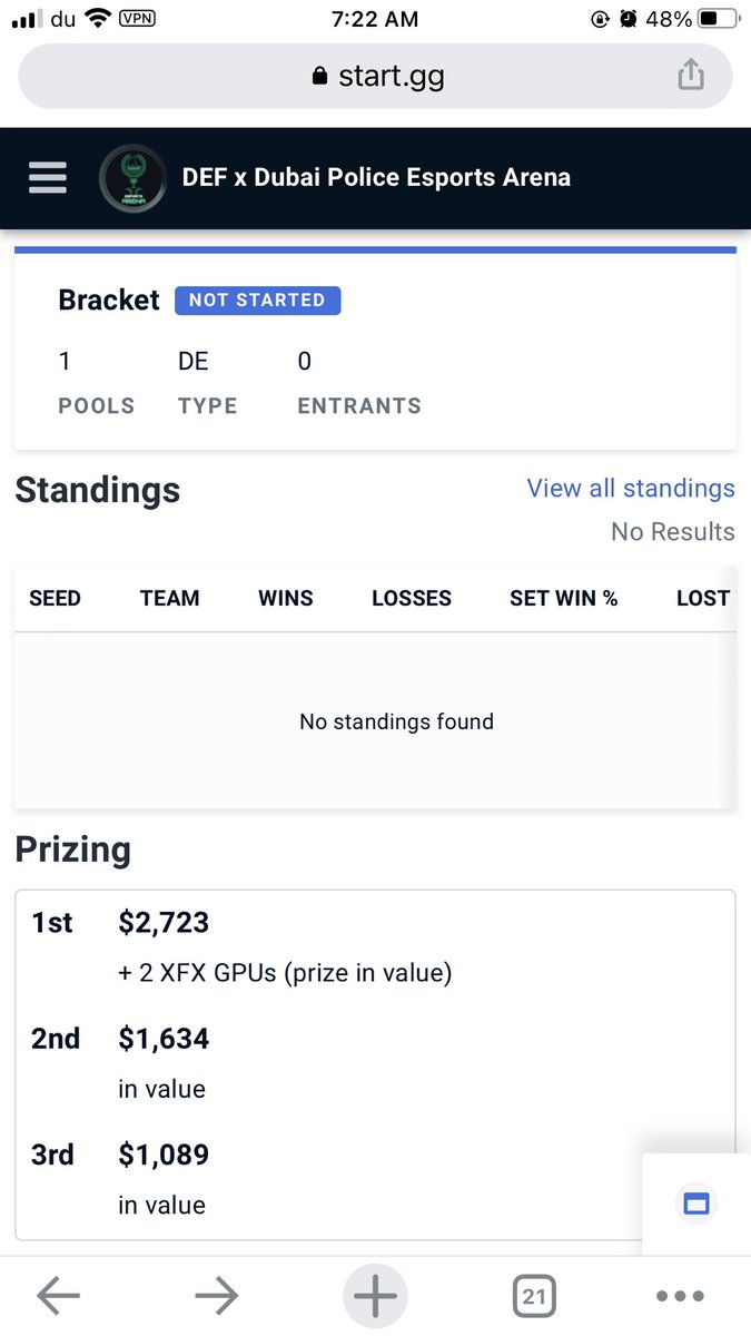 24 hours left in Registration Still no Teammate Dm me if you want to play. 🙂. Must be in Uae 🇦🇪