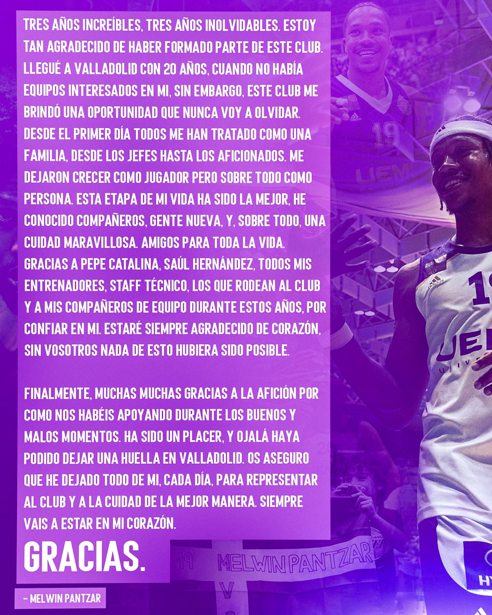 MelwinPantzar's tweet image. Gracias. Aupa Pucela 💜🤍  #PorTiDonTeo