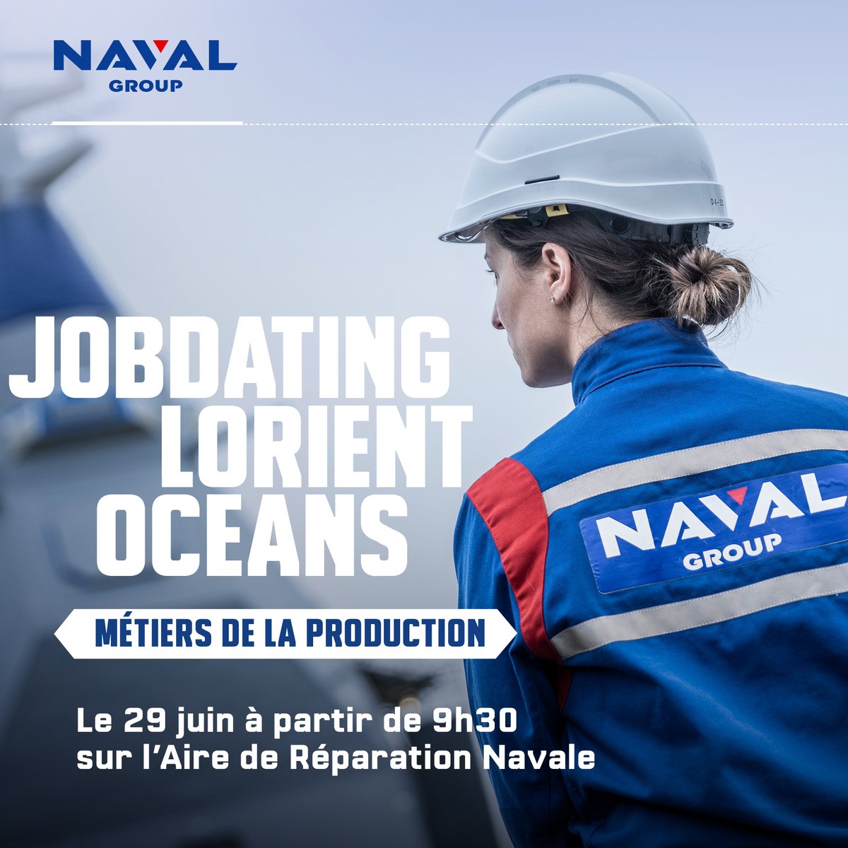 ⚓🇫🇷 A l’occasion du festival Lorient Océans, nous serons également au Job Dating du 29 juin de 9h30 à 12h30 alors munissez-vous de votre CV et venez rencontrer et échanger avec nos équipes sur notre activité et nos opportunités de recrutement. #navgeek