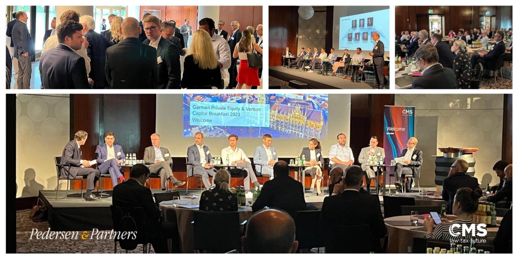 Pedersen &amp; Partners in association with CMS Germany (<a href="/CMS_DEU/">CMS_DEU</a>) hosted the eighth German #PrivateEquity &amp; #VentureCapital Breakfast in #Munich. Main takeaway: The market is down in 2023, but some interesting M&amp;A deals are going through.