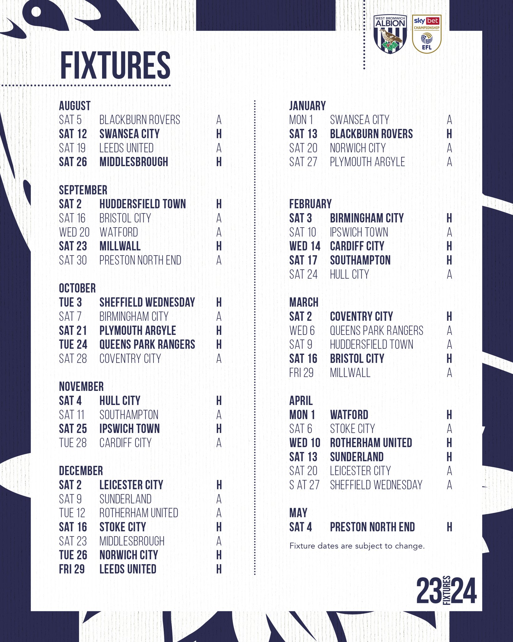 West Bromwich Albion on X