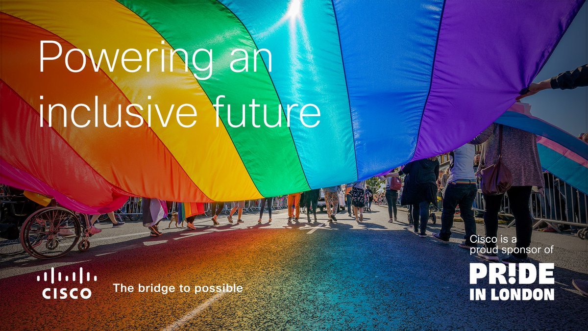 CiscoUKI's tweet image. Cisco, a dedicated supporter of @PrideInLondon, is thrilled to be a sponsor of this year’s event. 🏳️‍🌈 

Learn more 👉 cs.co/6014O7i0m 

#CiscoPride