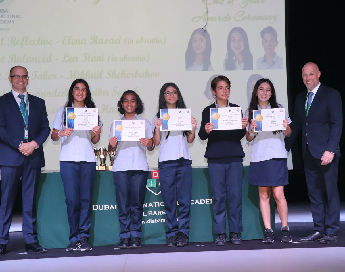 Celebrating effort &amp; excellence in academics, sport, the arts &amp; learner attributes at our Secondary Awards Ceremony! #DIABrewards #DIABachieves #DIABlearning