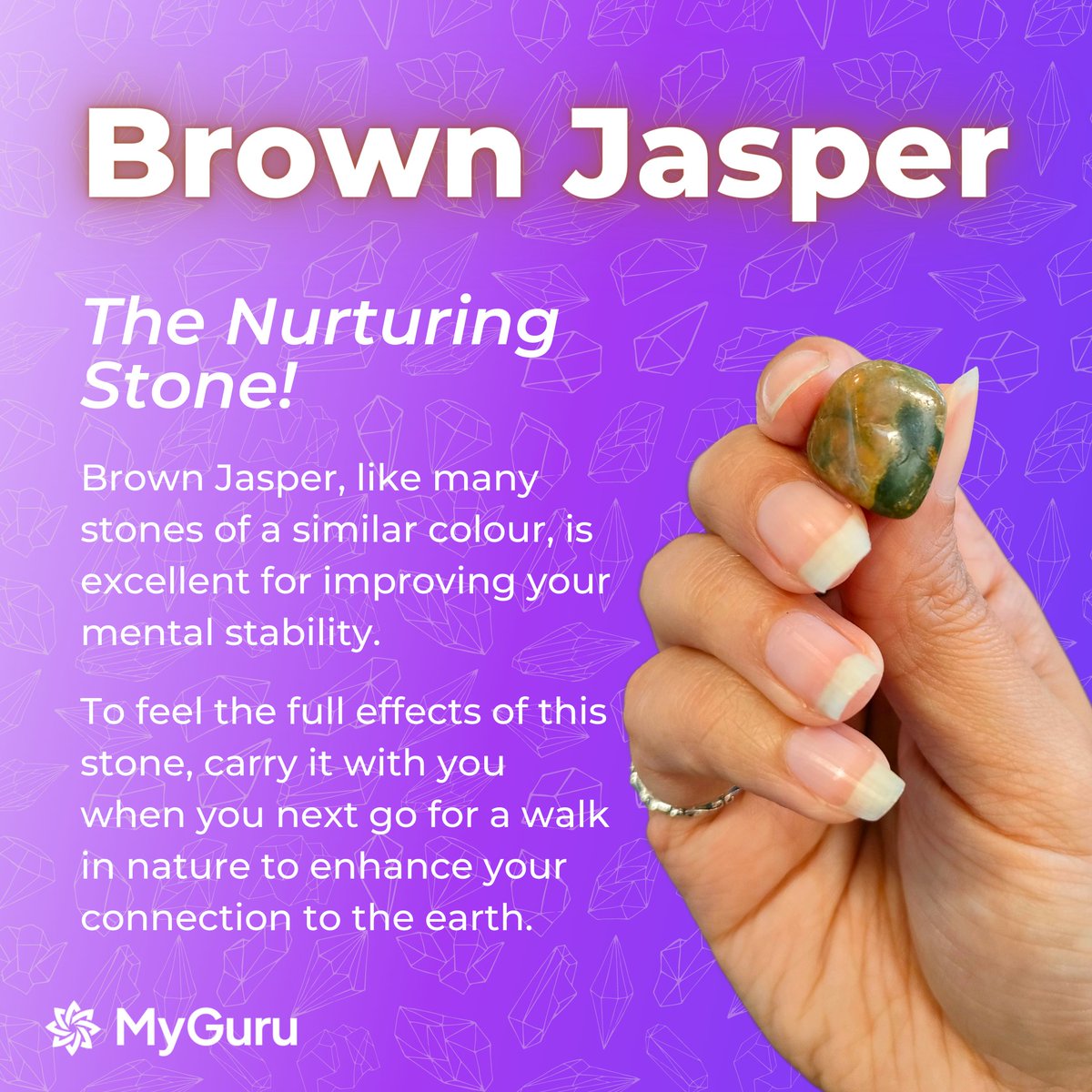🤎Brown Jasper is perfect for bringing you back down to earth...literally! Swipe to learn more ➡️

#myguru #foryou #foryoupage #fypage #fy #trends #crystalmagic #crystalvibes #crystalenergy #gemstone #gemstones #crystalsuk #crystals #crystal #fyp #jasper #jasperstone #brownjasper