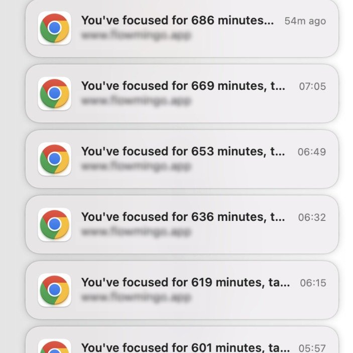 MrChrisWeston's tweet image. 🙃Looks like i&apos;ve had a very productive sleep

Forgot to end the timer after that video. Notifications triggered every 5 mins after your scheduled focus period has ended to prompt you to take a break. i&apos;ll likely add a Netflix style &quot;are you still here&quot; and turn it off after x🤔