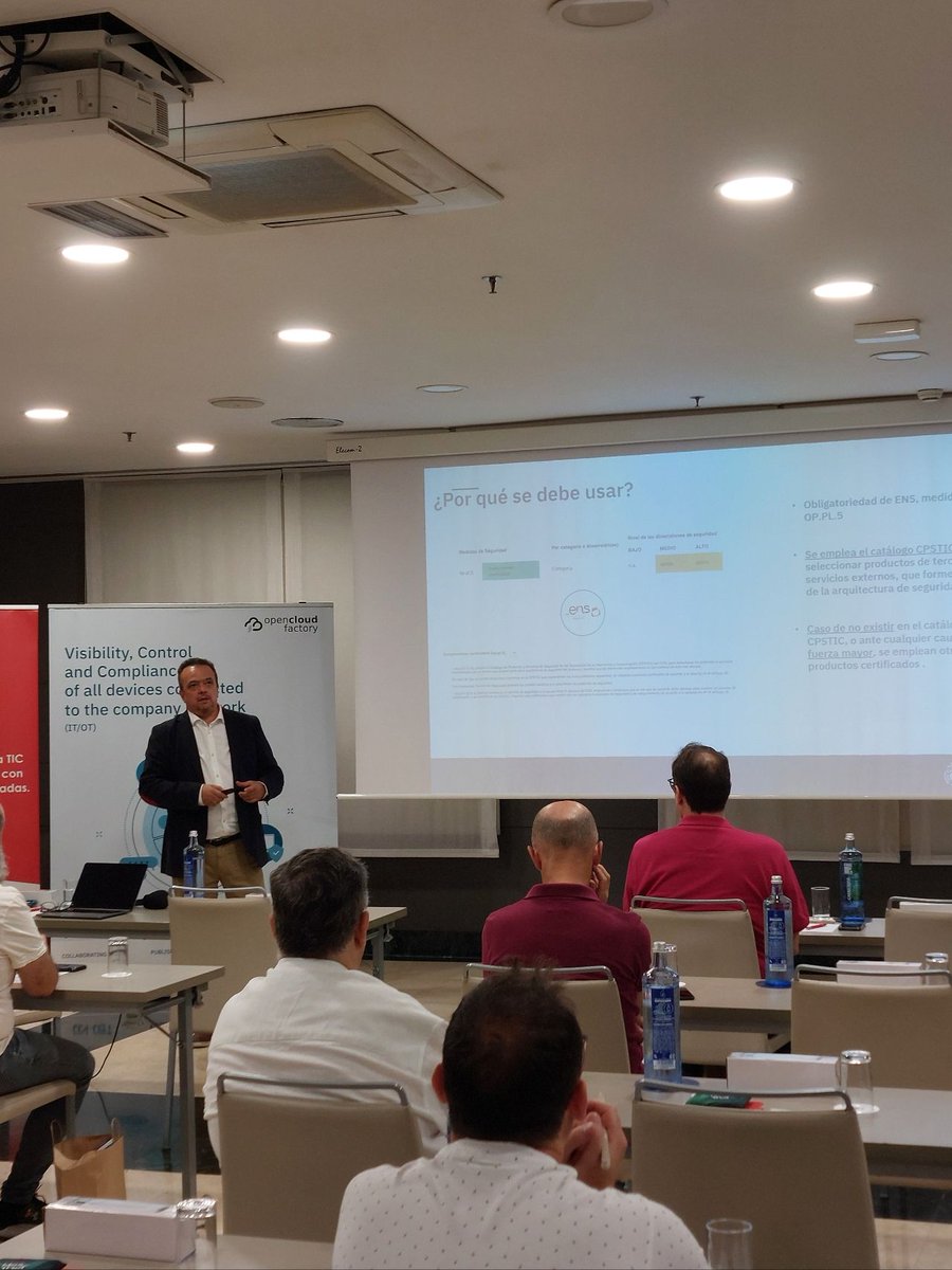 OpenNAC Enterprise by Cipherbit - Grupo Oesía (@opennac) on Twitter photo 🚀 Arranca la sesión Visibilidad, control de la red, servicios de gestión y cumplimiento del ENS con EMMA del CCN-Cert
🎤 <a href="/salvador_st/">salvador_st</a> está presentando la solución EMMA a las administraciones públicas que han asistido. 🚀 Arranca la sesión Visibilidad, control de la red, servicios de gestión y cumplimiento del ENS con EMMA del CCN-Cert
🎤 <a href="/salvador_st/">salvador_st</a> está presentando la solución EMMA a las administraciones públicas que han asistido.