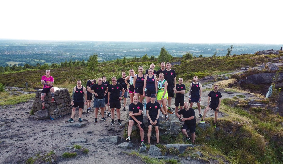 Cloudbusting on our club run to the top of Bosley Cloud this week #trailrunning #bosleycloud