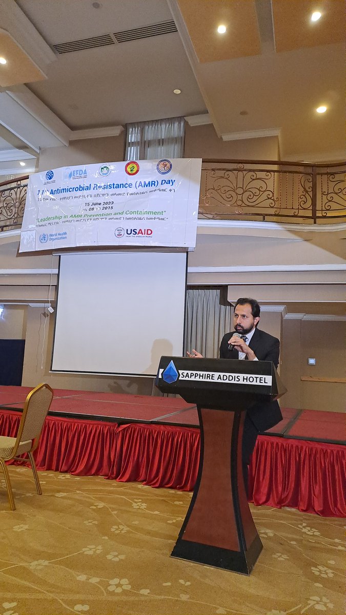 DrHussenTareq's tweet photo. Today 11th National AMR day celebration in Ethiopia 🇪🇹. Few countries organize National AMR day, #WHOsupport Representing WHO #keynote, #unityamongstakeholders #AMRresponse #WAAW2021 all stakeholders #FMoHealth #Ephiethiopia #WHO, #WHOETHIOPIA, #FAO, #WHOHQ #USAID #faoethiopia https://t.co/zZeVKZeuNg