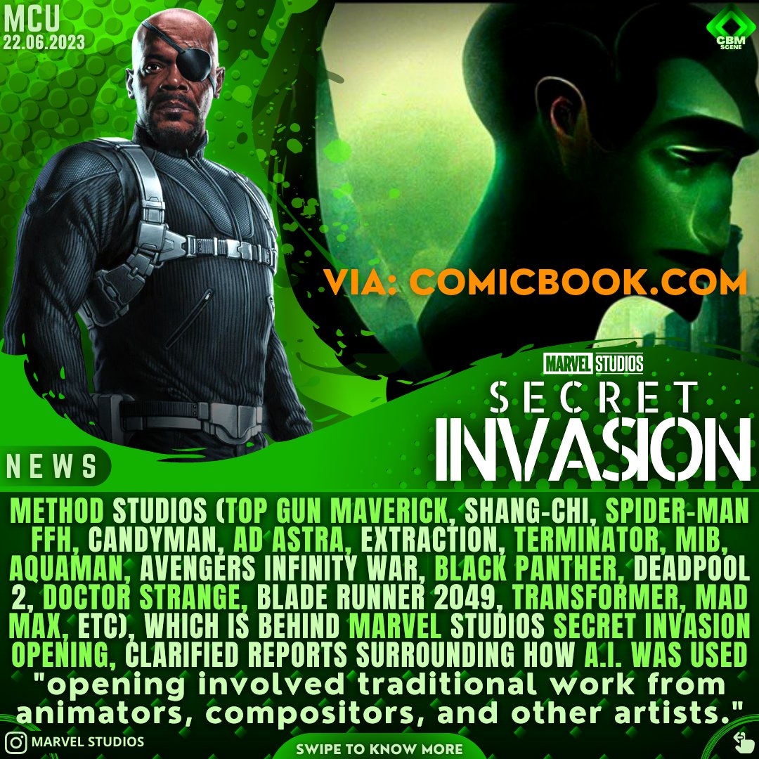 CBM SCENE on X: #marvelstudios Secret Invasion not a spoiler but still  explaining before Twitter starts crying.  / X