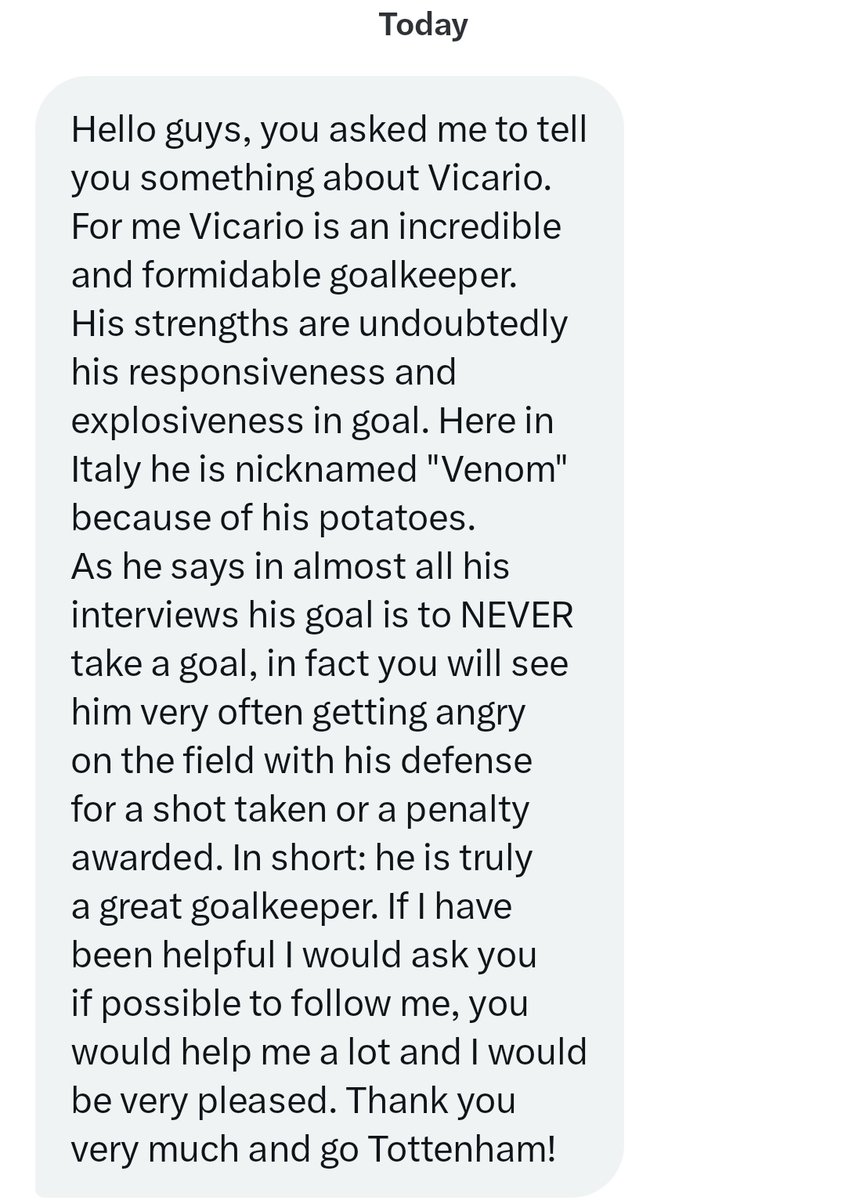 Thoughts on Vicario from @RK_Futbol 

I'm down to have anyone that will call Dier out for his errors!