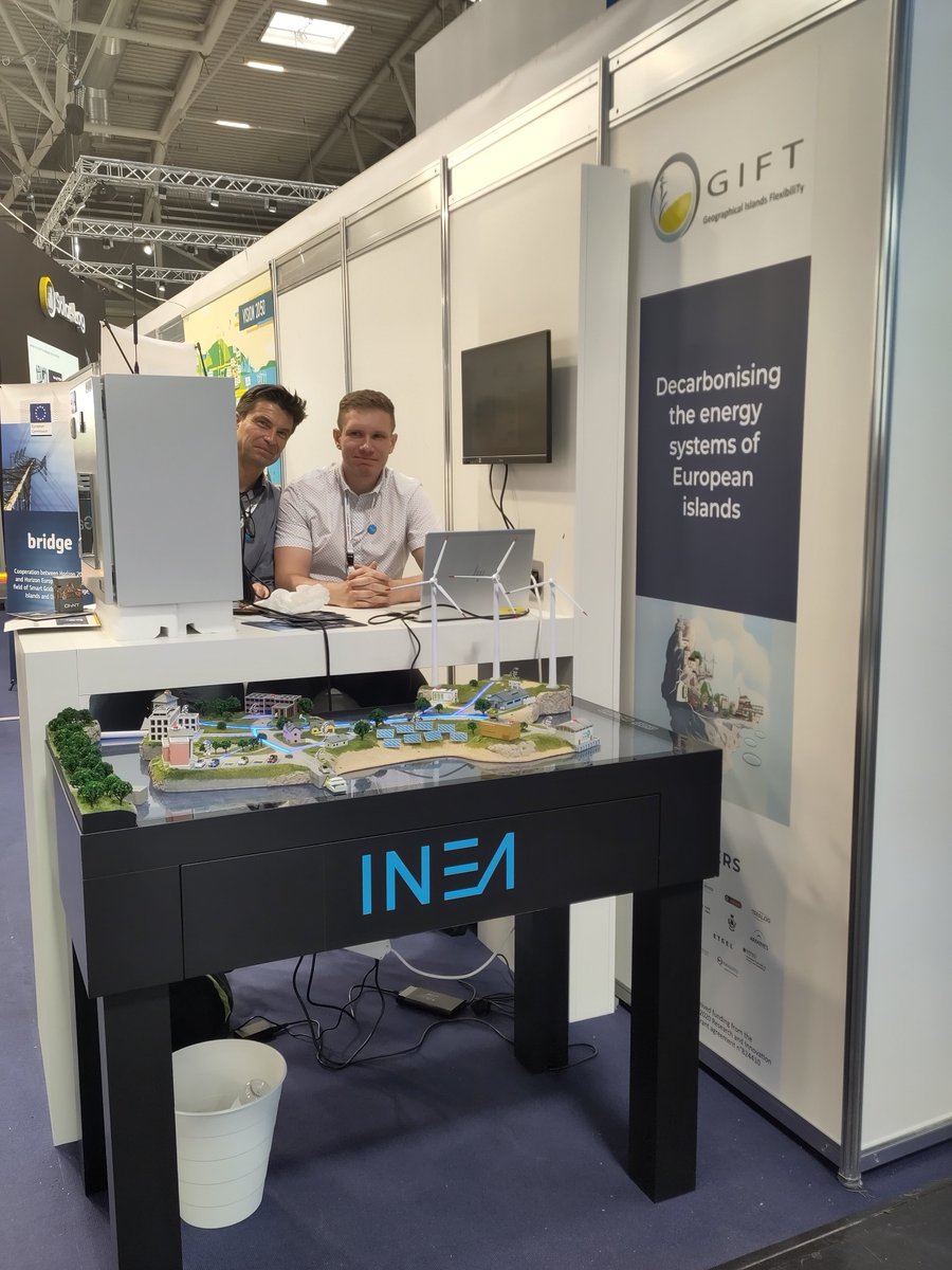 GIFT project (@gift_h2020) on Twitter photo One week ago, GIFT H2020 was at <a href="/ThesmarterE/">The smarter E</a> Europe 2023 Conference to present the progress made on energy flexibility in Hinnøya (Norway) and Procida (Italy) islands! 🏝️
If you want to find out more about GIFT, check out our website: gift-h2020.eu One week ago, GIFT H2020 was at <a href="/ThesmarterE/">The smarter E</a> Europe 2023 Conference to present the progress made on energy flexibility in Hinnøya (Norway) and Procida (Italy) islands! 🏝️
If you want to find out more about GIFT, check out our website: gift-h2020.eu