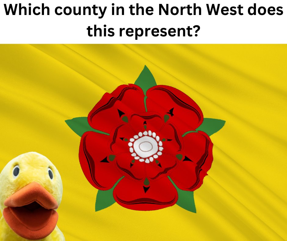 LetsQwack's tweet photo. Which county in the North west does this emblem represent? 
@stevenbartlett @rustyrockets @ILoveMCR @TheGuideLpool @ExploreLpool
#letsquack #exdr #northwest #manchester #liverpool #cheshire #merseyside #lancashire #charity #donate #love #fundraising #community #quiz #quiztime https://t.co/8W8t4qKh5f