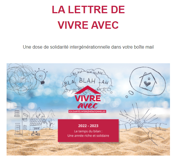 AssoVivre's tweet photo. La Lettre de Vivre Avec, c'est 3 mails par an avec toutes nos actus et une dose de #solidarité #intergénérationnelle directement dans votre boîte mail 📩: 
Recevez notre #infolettre en vous inscrivant ici ! ► https://t.co/h8fStJRyb3… https://t.co/MjXeeTrN97
