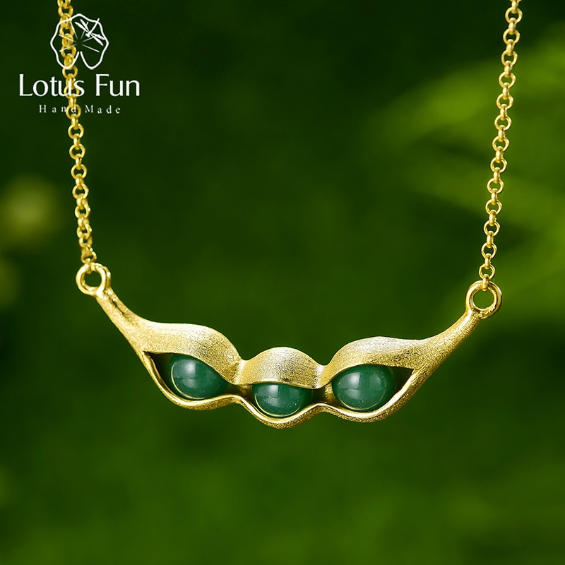 SchmidtSil93967's tweet photo. Introducing Lotus Fun Real 925 Sterling Silver Pea Pods Design Necklace for Women! 🫛✨Crafted with care, this handmade designer fine jewelry piece showcases natural green stones nestled within delicate pea pods.🫛❤️#LotusFun #SterlingSilver #Silverjewelry #Silber925 #GreenStones https://t.co/5SYV4WKVx5
