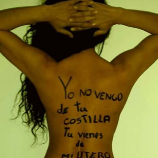 'Yo no vengo de tu costilla. Tú vienes de mi útero'.
#Feminismo 💜 #igualdad
#FeminismoParaResistir 🌈 #FeminismoParaVivir