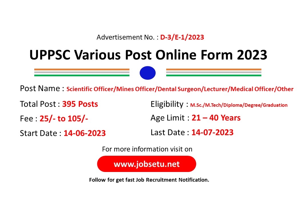 jobsetuofficial's tweet image. UPPSC Various Post Online Form 2023 - Job Setu
#UPPSC #VariousPosts #OnlineForm2023 #UPPSC_Exam #UPGovt #GovtJob #SarkariJobNews #JobAlerts #jobsetu #jobsetuofficial @jobsetuofficial 
Check Out it :-
jobsetu.net/post/uppsc-var…