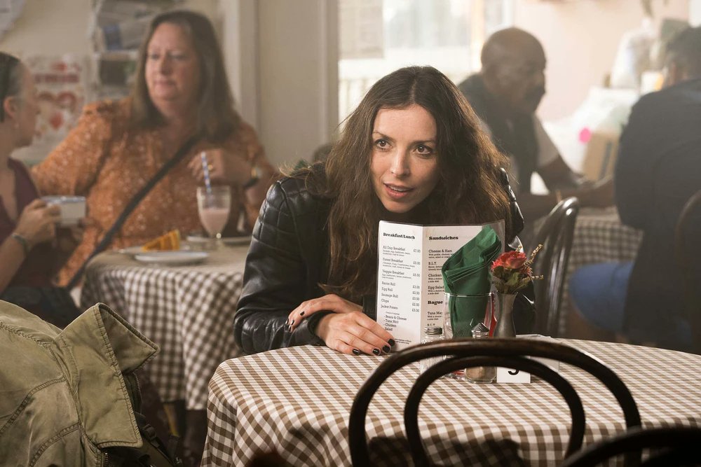 avingagiraffe's tweet photo. Take time to savour @BridgetChristie 's brilliant comedy The Change
 #TheChange on @Channel4 

https://t.co/g6pjS4YGl2 https://t.co/ZRmdb49CHh