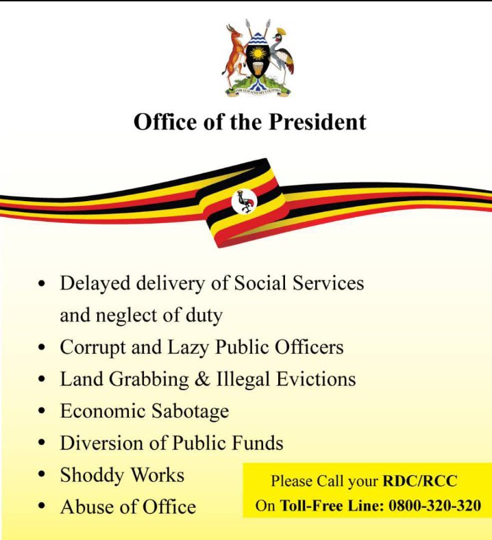 nrm_ucu's tweet photo. Please Report !!!
We want a Corrupt Free Country. 🇺🇬 https://t.co/N6eFKu75Ln