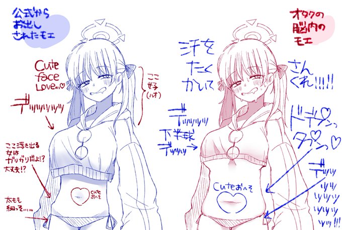 水着モエの話
#ブルアカ 