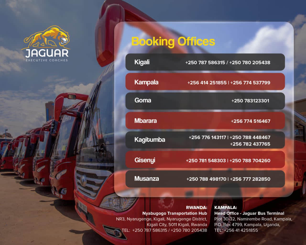 Jaguar Executive Coaches on Twitter "🐆Ready to explore East Africa ?🌍🚌