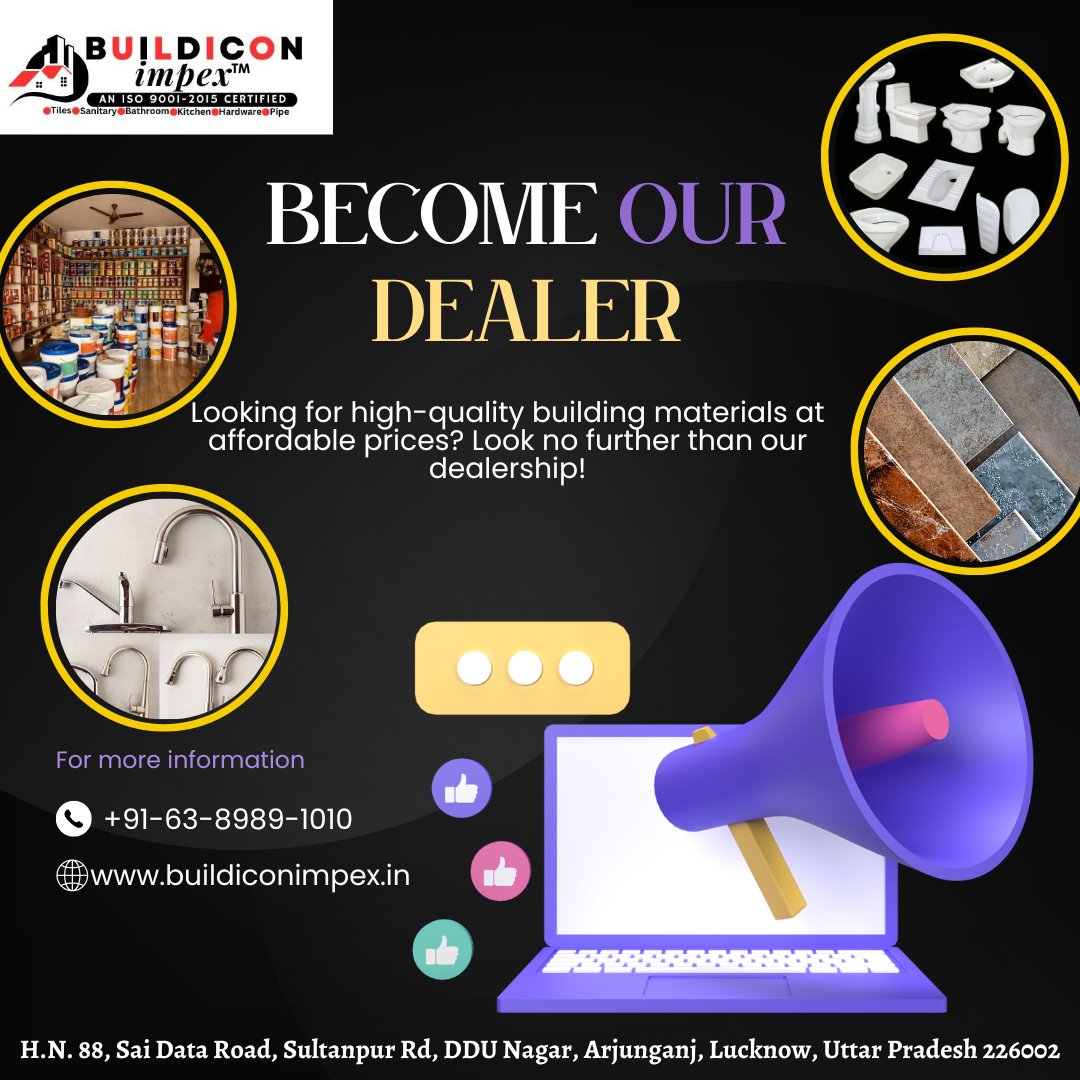 Attention Dealers and Distributors!
Are you ready to take your business to the next level? We're excited to announce that our company is expanding and looking for reliable dealers and distributors to join our network!
#DealersWanted #DistributorsNeeded #JoinOurNetwork #business