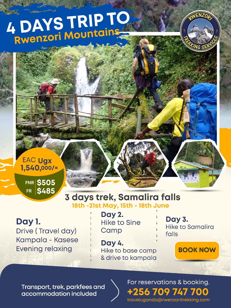 rwenzoritrek's tweet photo. "Ohh noo, I can't do it, it's too expensive" 
If this is you, then these amazing discounts are for you. There is no excuse worthy enough to stop you from visiting rwenzori
#visitrwenzori https://t.co/TaihTvNBJk